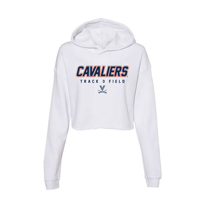 Virginia - NCAA Men's Track & Field : James Ford - Women's Crop Fleece Hoodie-0