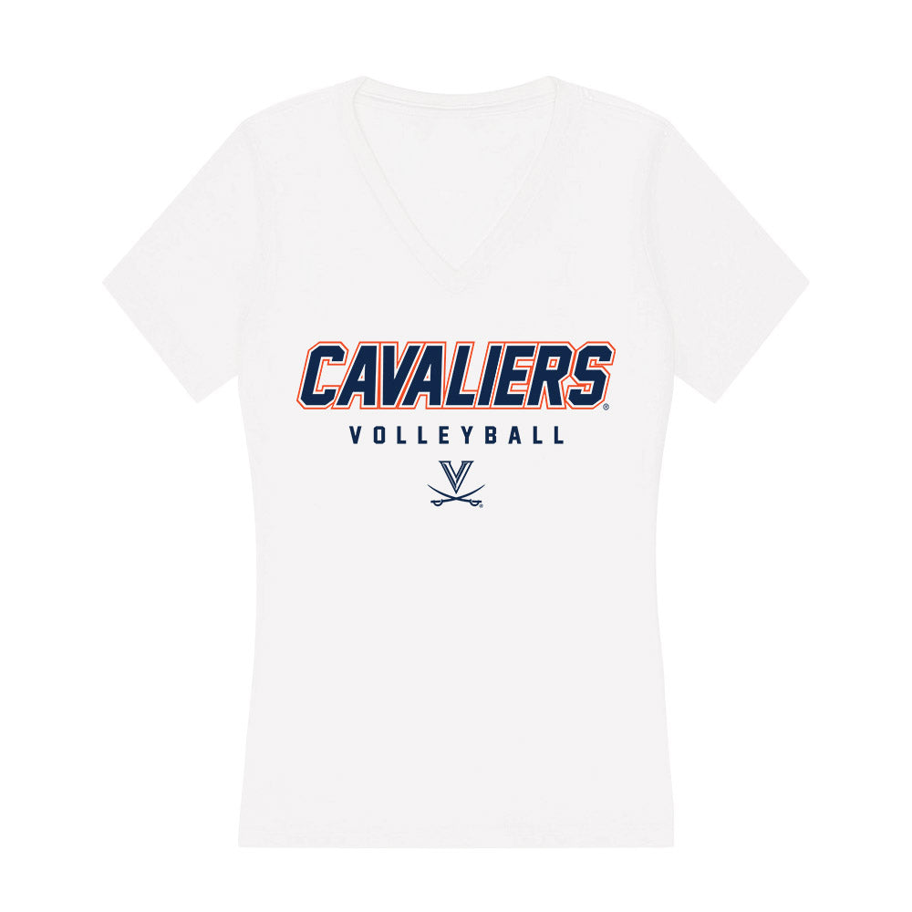 Virginia - NCAA Women's Volleyball : Sarah Brodner - Women's V-Neck T-Shirt-0