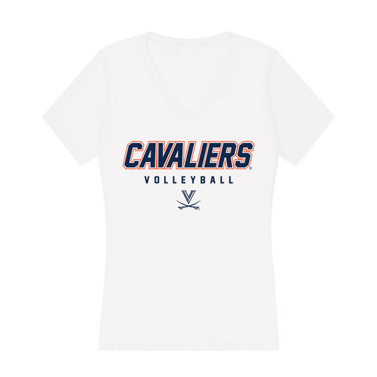 Virginia - NCAA Women's Volleyball : Sarah Brodner - Women's V-Neck T-Shirt-0