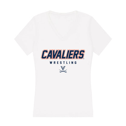 Virginia - NCAA Wrestling : Aiden Allen - Women's V-Neck T-Shirt-0