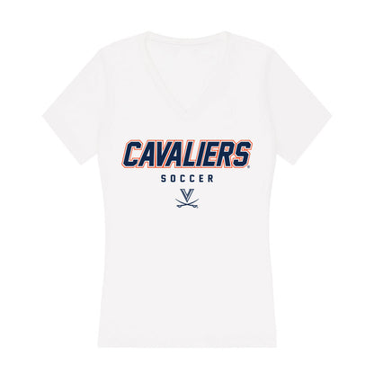 Virginia - NCAA Women's Soccer : Annamarie Williams - Women's V-Neck T-Shirt-0