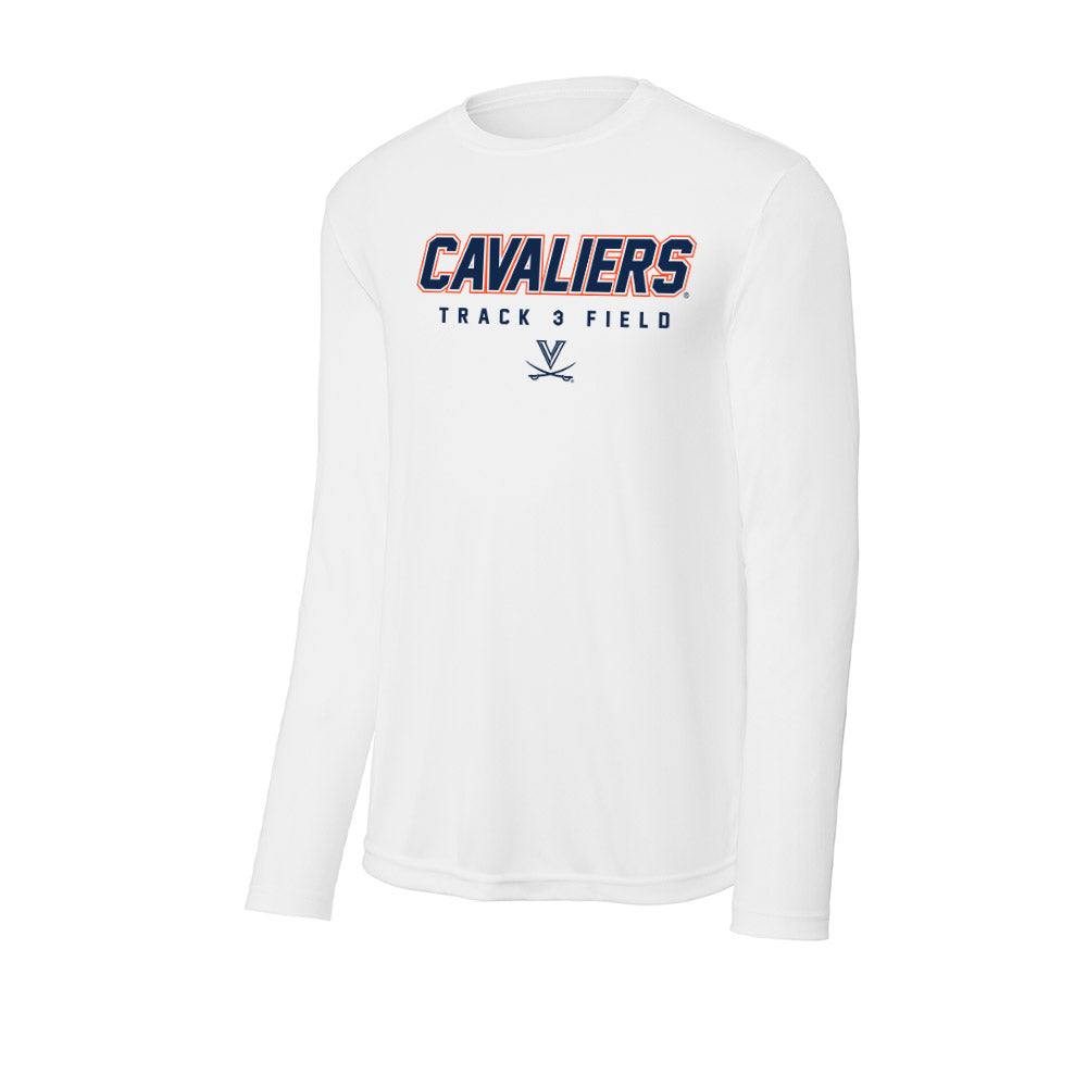 Virginia - NCAA Men's Track & Field : James Ford - Activewear Long Sleeve T-Shirt-0