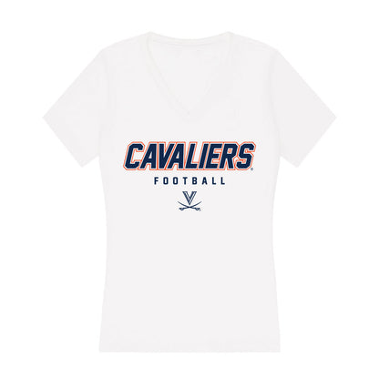 Virginia - NCAA Football : Kevin Wigenton II - Women's V-Neck T-Shirt-0