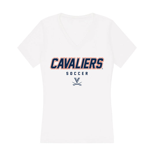 Virginia - NCAA Men's Soccer : Zachary Ehrenpreis - Women's V-Neck T-Shirt-0