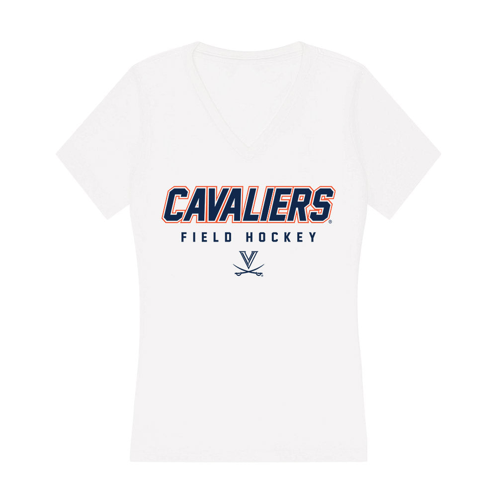 Virginia - NCAA Women's Field Hockey : Caroline Raynes - Women's V-Neck T-Shirt-0