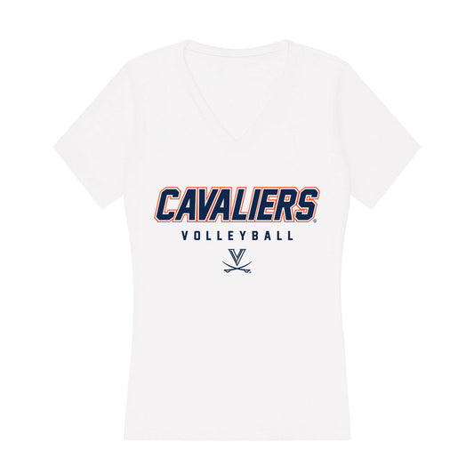 Virginia - NCAA Women's Volleyball : Becca Wight - Women's V-Neck T-Shirt-0