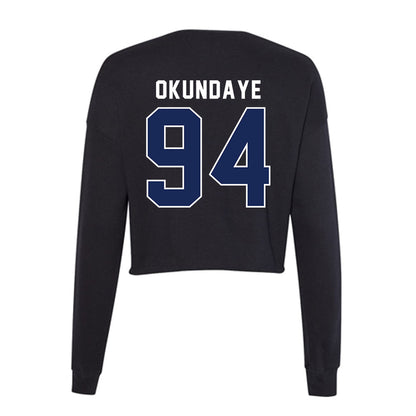 Arizona - NCAA Football : Eduwa Okundaye - Women's Cropped Crew Fleece-1