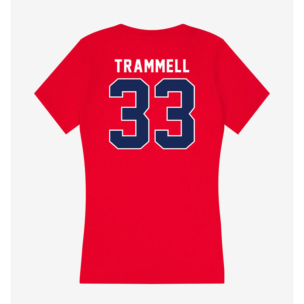 Arizona - NCAA Women's Basketball : Daniah Trammell - Women's V-Neck T-Shirt-1
