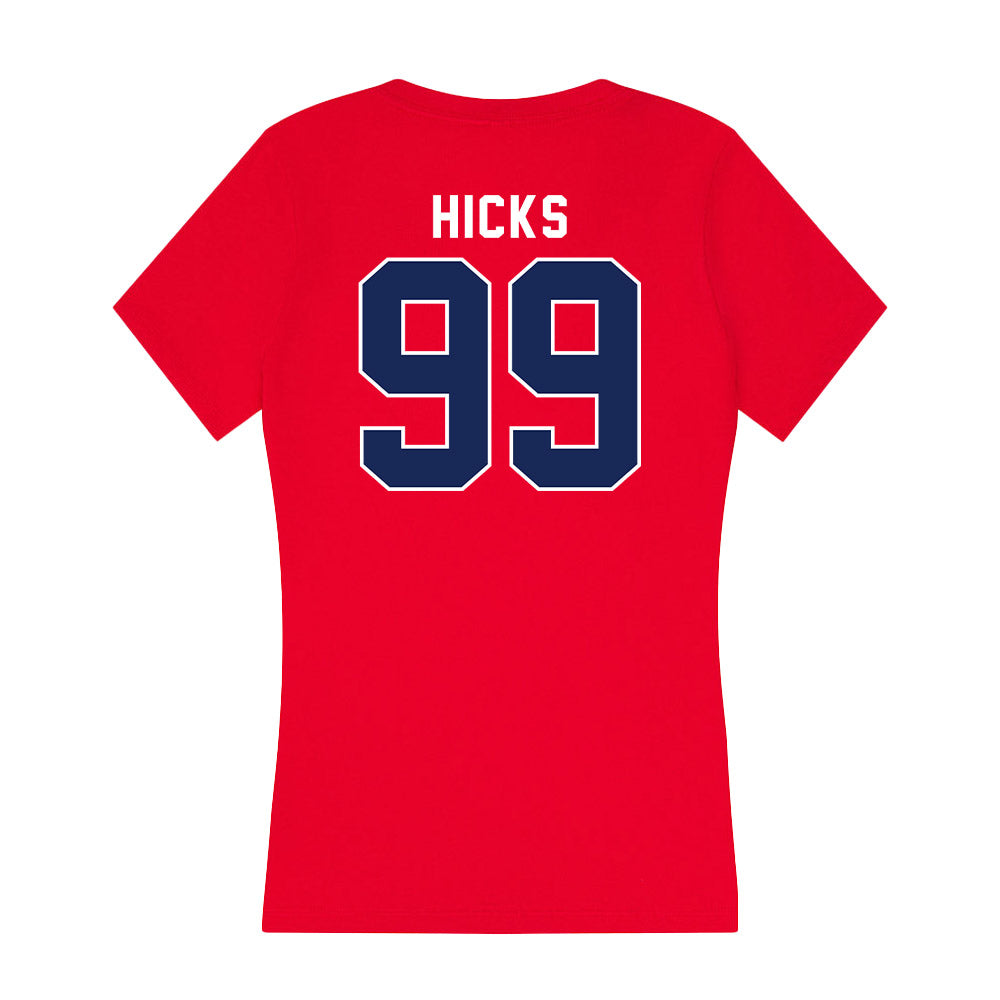 Arizona - NCAA Baseball : Garrett Hicks - Women's V-Neck T-Shirt-1