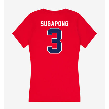 Arizona - NCAA Women's Basketball : Sumayah Sugapong - Women's V-Neck T-Shirt-1