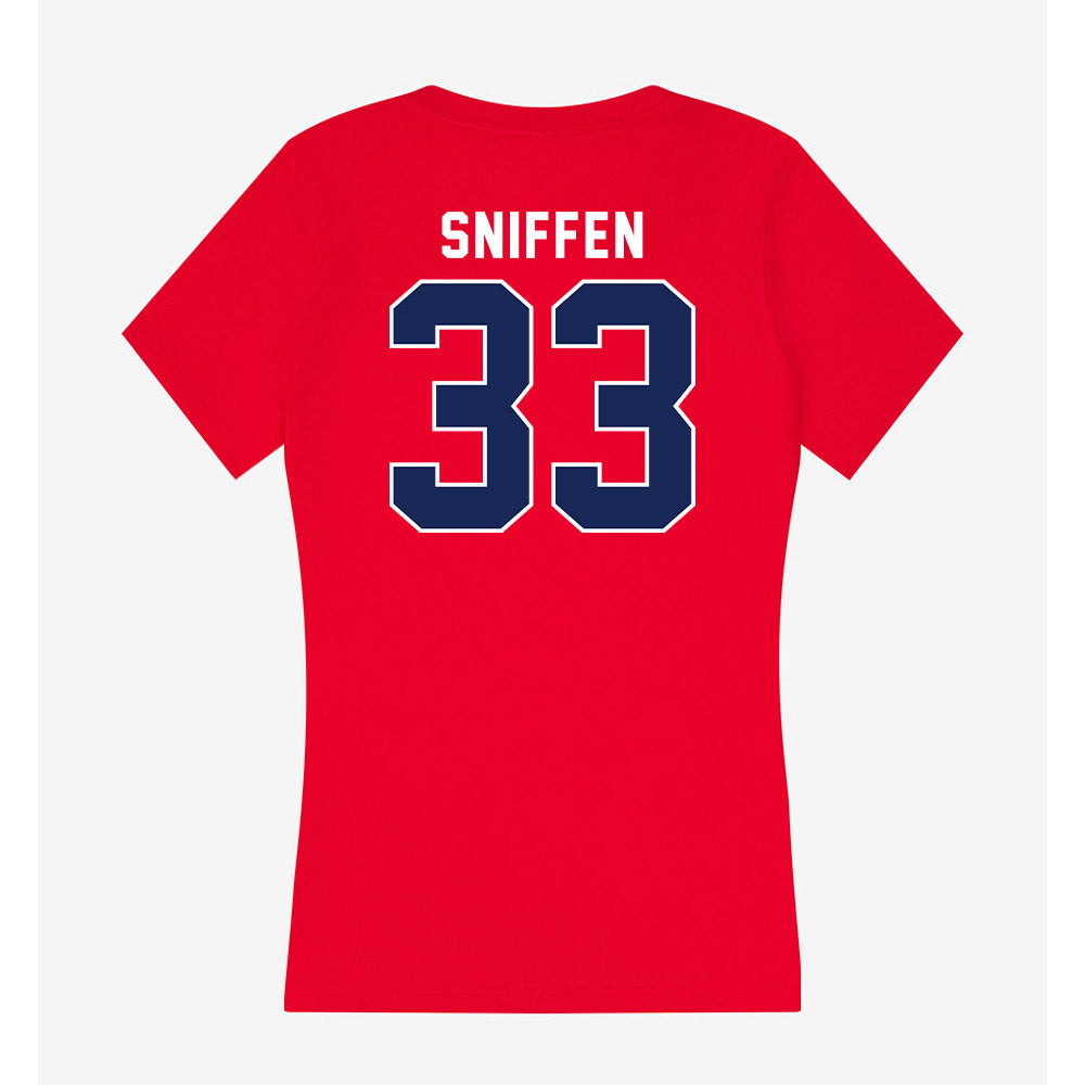 Arizona - NCAA Softball : Jenna Sniffen - Women's V-Neck T-Shirt-1