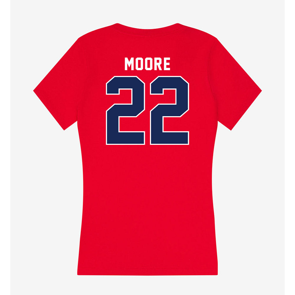 Arizona - NCAA Beach Volleyball : Sadie Moore - Women's V-Neck T-Shirt-1
