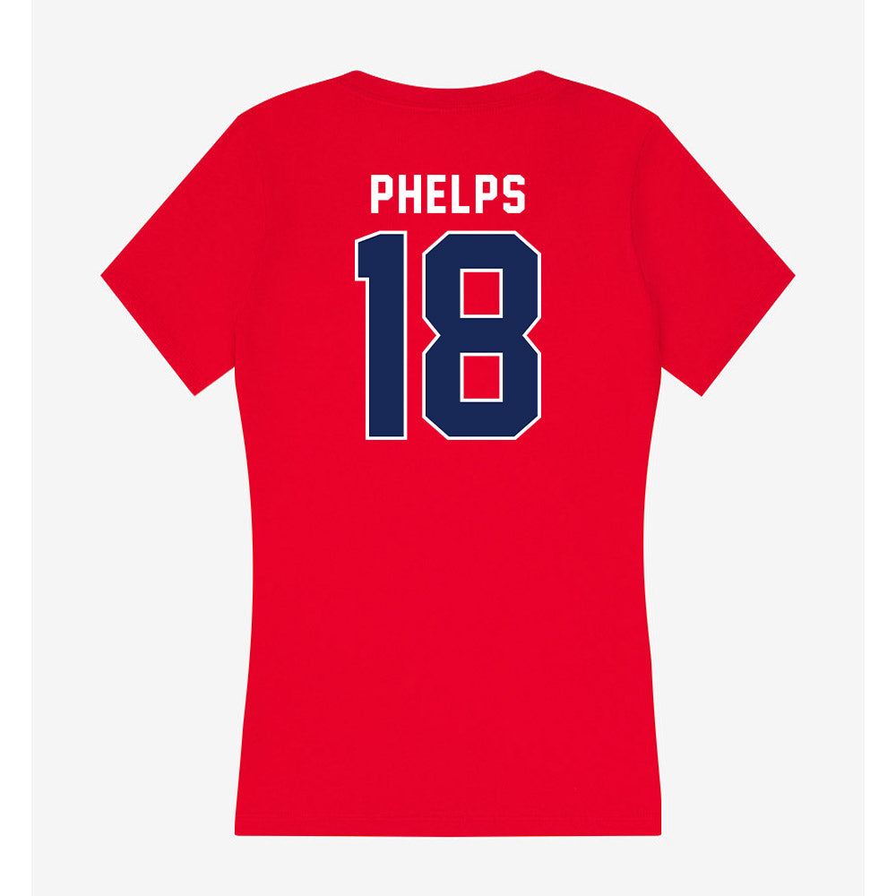Arizona - NCAA Football : Brandon Phelps - Women's V-Neck T-Shirt-1