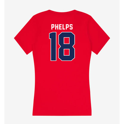 Arizona - NCAA Football : Brandon Phelps - Women's V-Neck T-Shirt-1