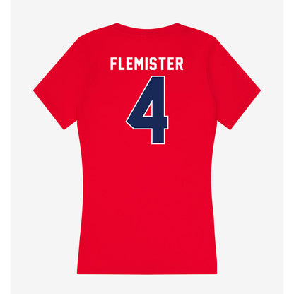 Arizona - NCAA Women's Volleyball : Maya Flemister - Women's V-Neck T-Shirt-1