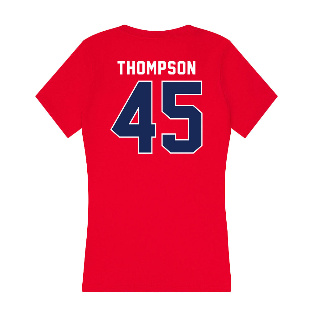 Arizona - NCAA Baseball : Kade Thompson - Women's V-Neck T-Shirt-1