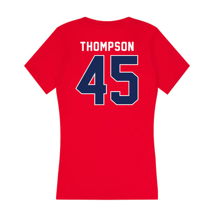 Arizona - NCAA Baseball : Kade Thompson - Women's V-Neck T-Shirt-1