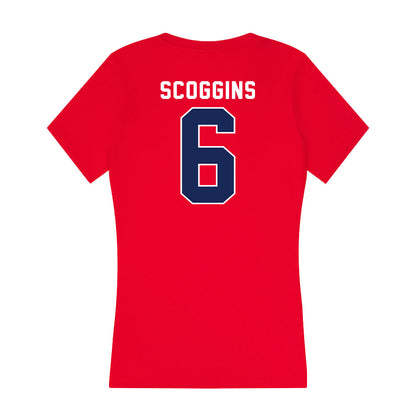 Arizona - NCAA Women's Volleyball : Avery Scoggins - Women's V-Neck T-Shirt-1