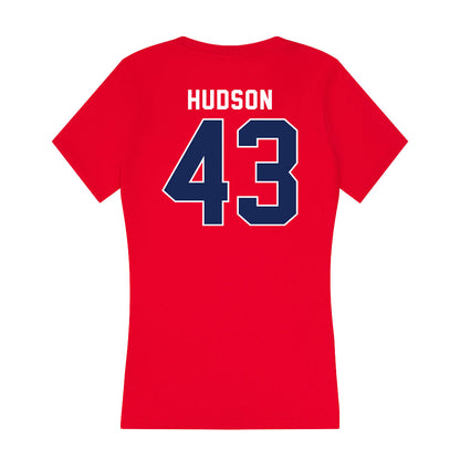 Arizona - NCAA Baseball : Vinny Hudson - Women's V-Neck T-Shirt-1