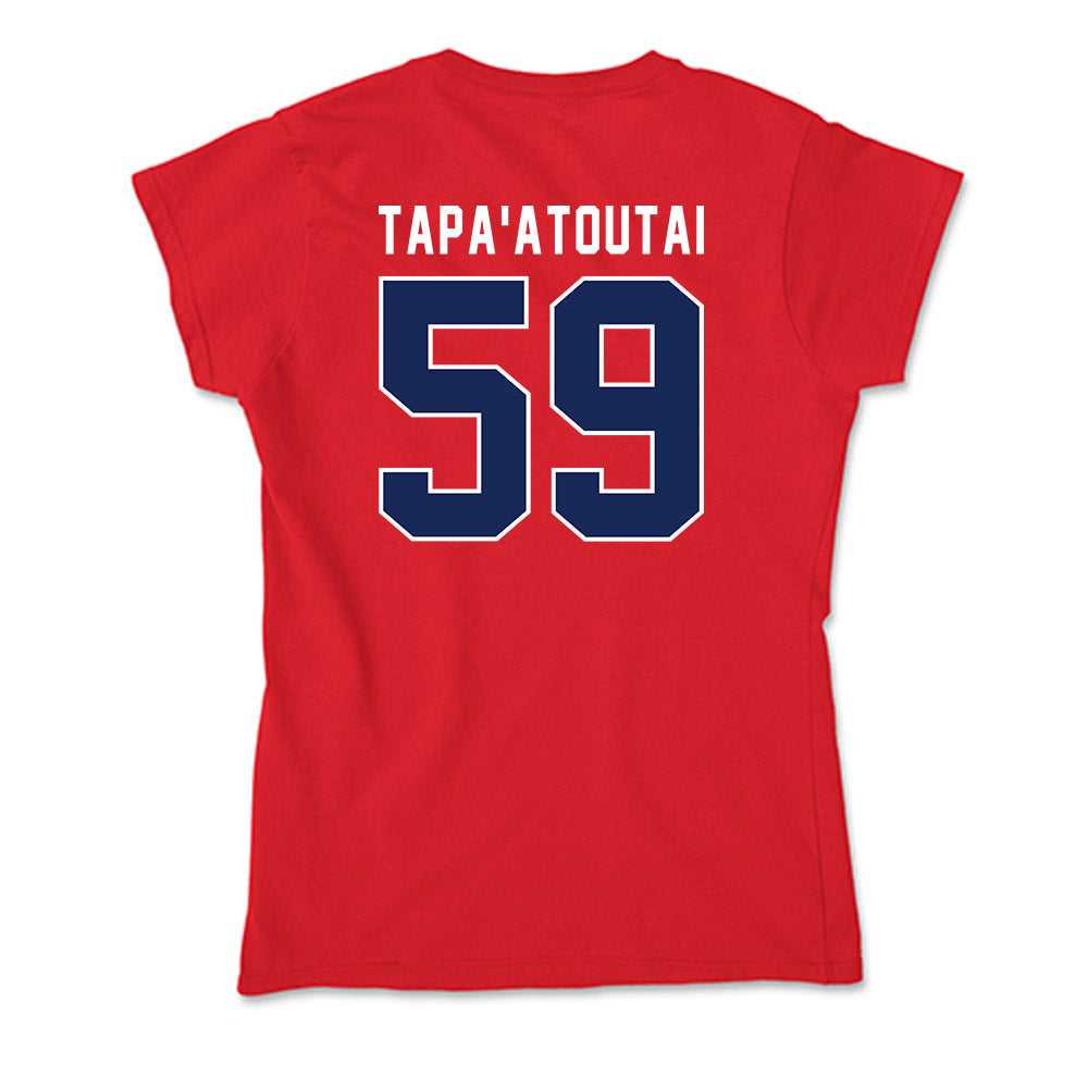 Arizona - NCAA Football : Siaosi Tapa'atoutai - Soft Style Women’s T-Shirt-1