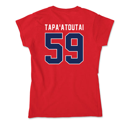 Arizona - NCAA Football : Siaosi Tapa'atoutai - Soft Style Women’s T-Shirt-1