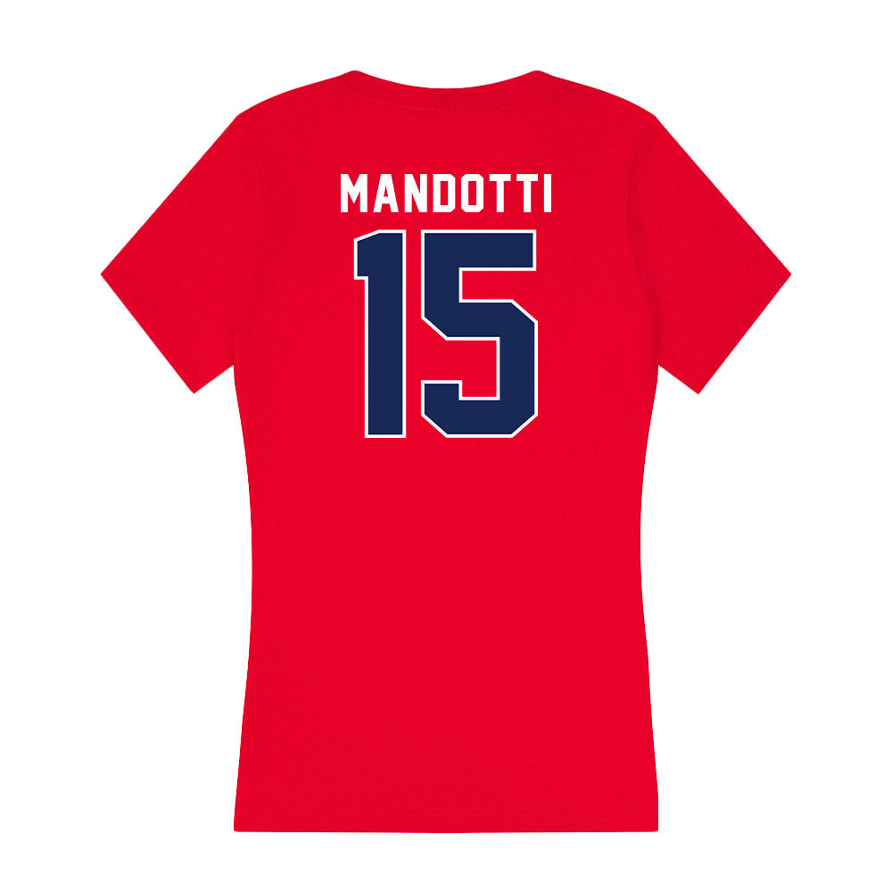 Arizona - NCAA Women's Volleyball : Giorgia Mandotti - Women's V-Neck T-Shirt-1