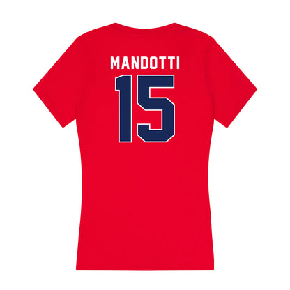 Arizona - NCAA Women's Volleyball : Giorgia Mandotti - Women's V-Neck T-Shirt-1