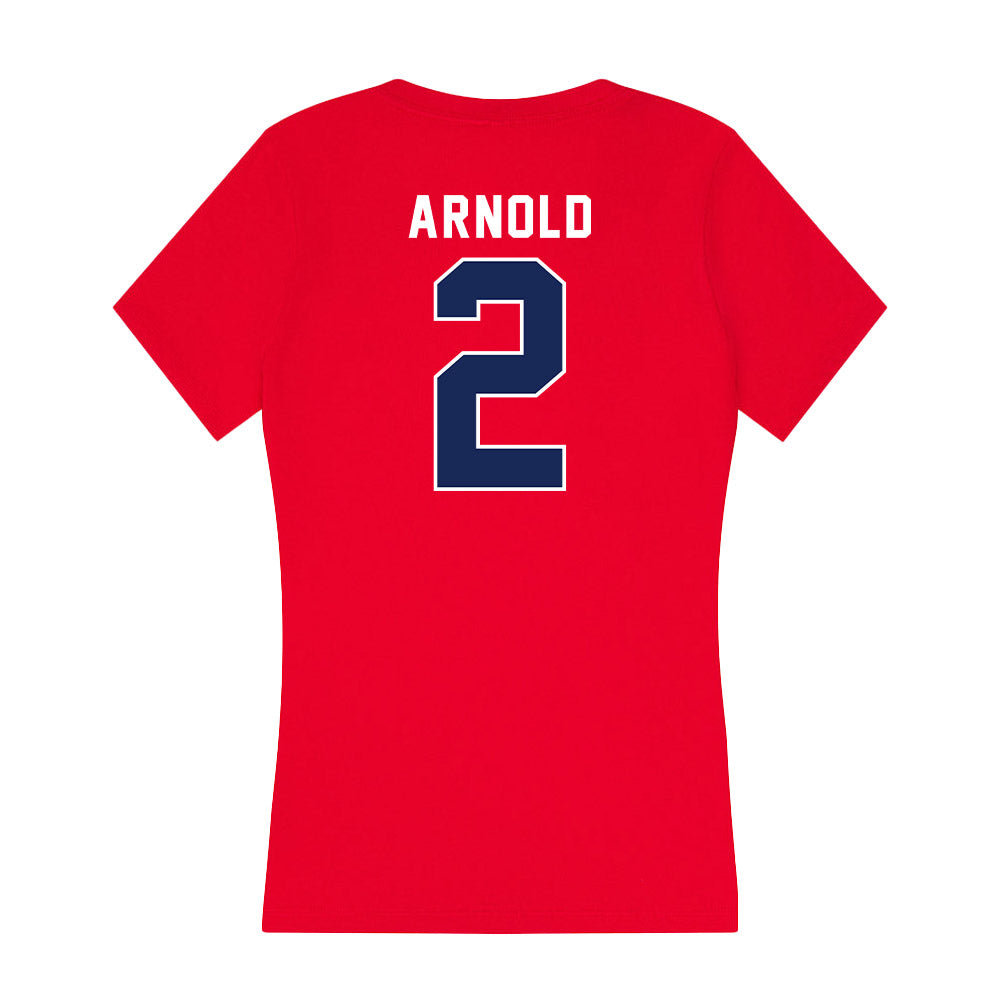  - NCAA Men's Basketball : Addison Arnold - Women's V-Neck T-Shirt-1