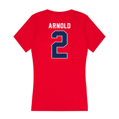  - NCAA Men's Basketball : Addison Arnold - Women's V-Neck T-Shirt-1