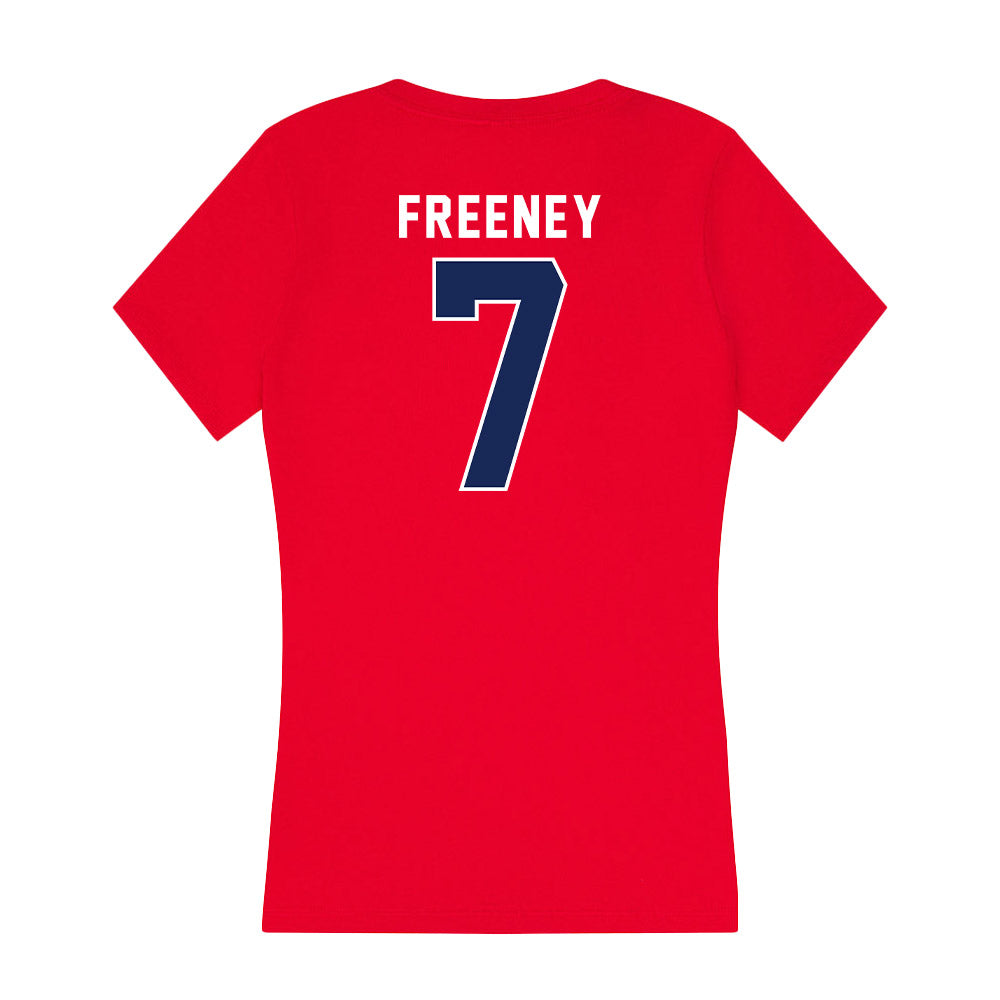 Arizona - NCAA Football : Demetrius Freeney - Women's V-Neck T-Shirt-1