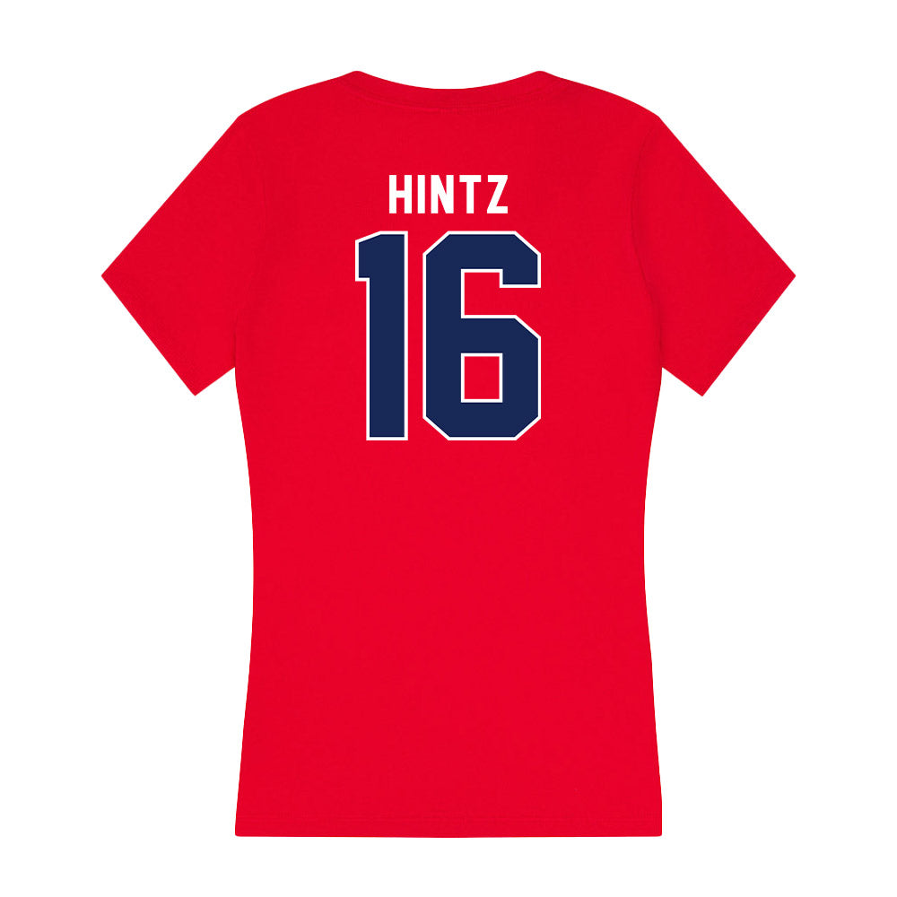 Arizona - NCAA Baseball : Casey Hintz - Women's V-Neck T-Shirt-1