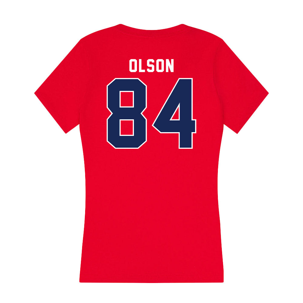 Arizona - NCAA Football : Samuel Olson - Women's V-Neck T-Shirt-1