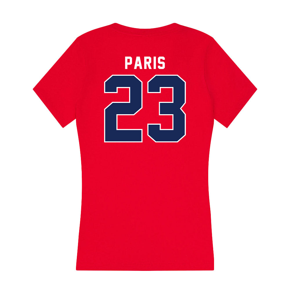 Arizona - NCAA Women's Basketball : Paulina Paris - Women's V-Neck T-Shirt-1