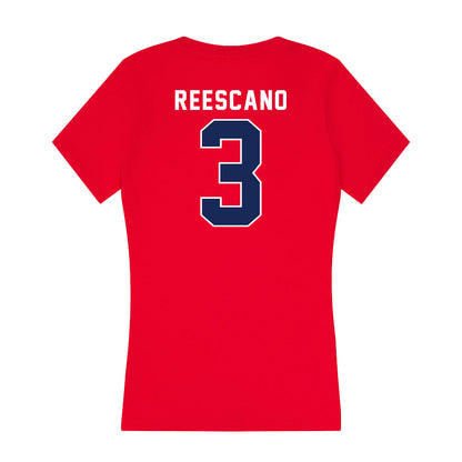 Arizona - NCAA Football : Kedrick Reescano - Women's V-Neck T-Shirt-1