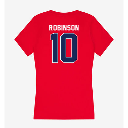 Arizona - NCAA Football : Myron Robinson - Women's V-Neck T-Shirt-1