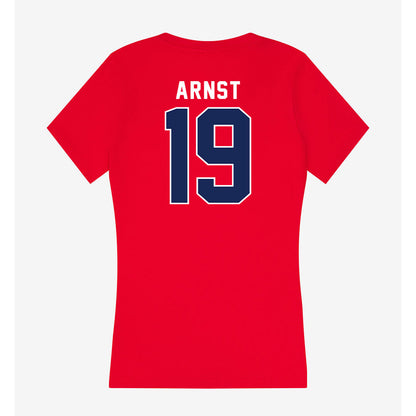 Arizona - NCAA Women's Soccer : Marissa Arnst - Women's V-Neck T-Shirt-1