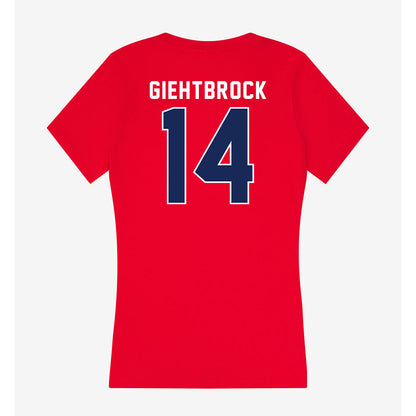 Arizona - NCAA Women's Volleyball : Chloe Giehtbrock - Women's V-Neck T-Shirt-1