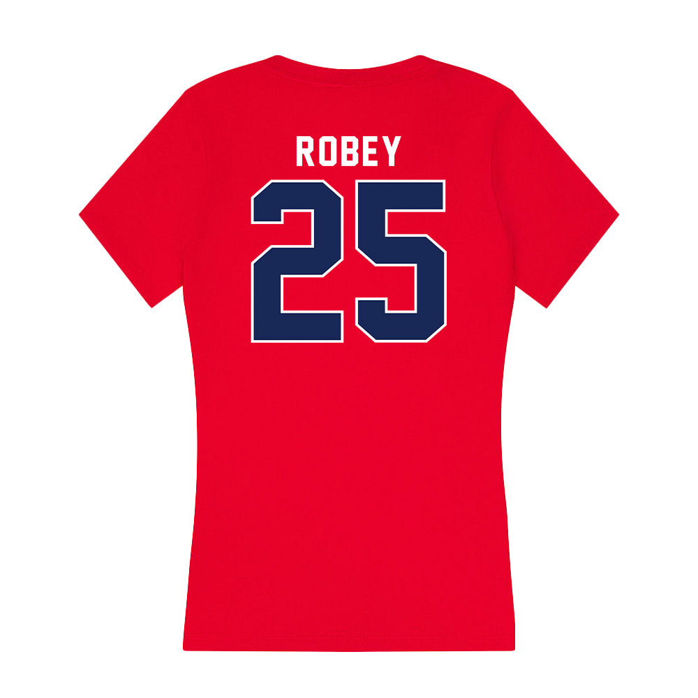 Arizona - NCAA Women's Volleyball : Kiari Robey - Women's V-Neck T-Shirt-1