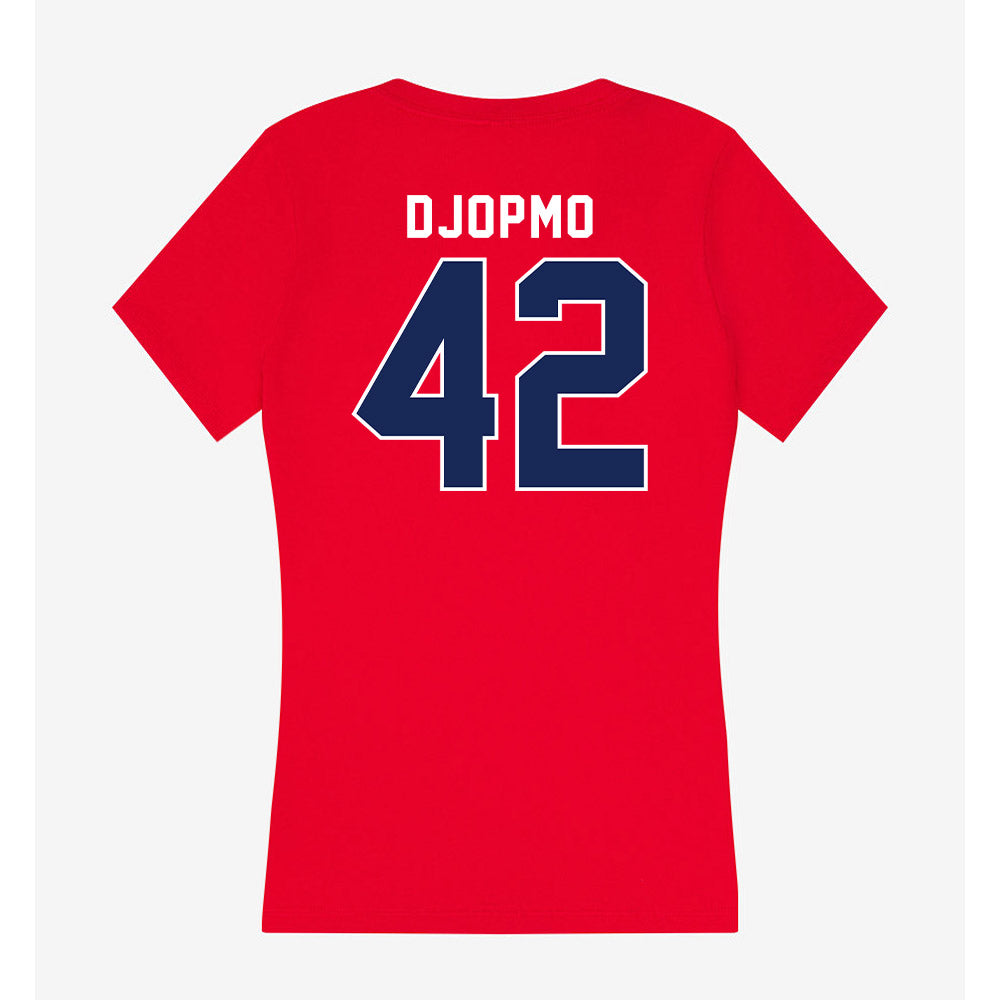 Arizona - NCAA Men's Basketball : Sven Djopmo - Women's V-Neck T-Shirt-1