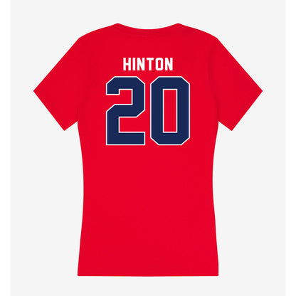 Arizona - NCAA Football : Dajon Hinton - Women's V-Neck T-Shirt-1