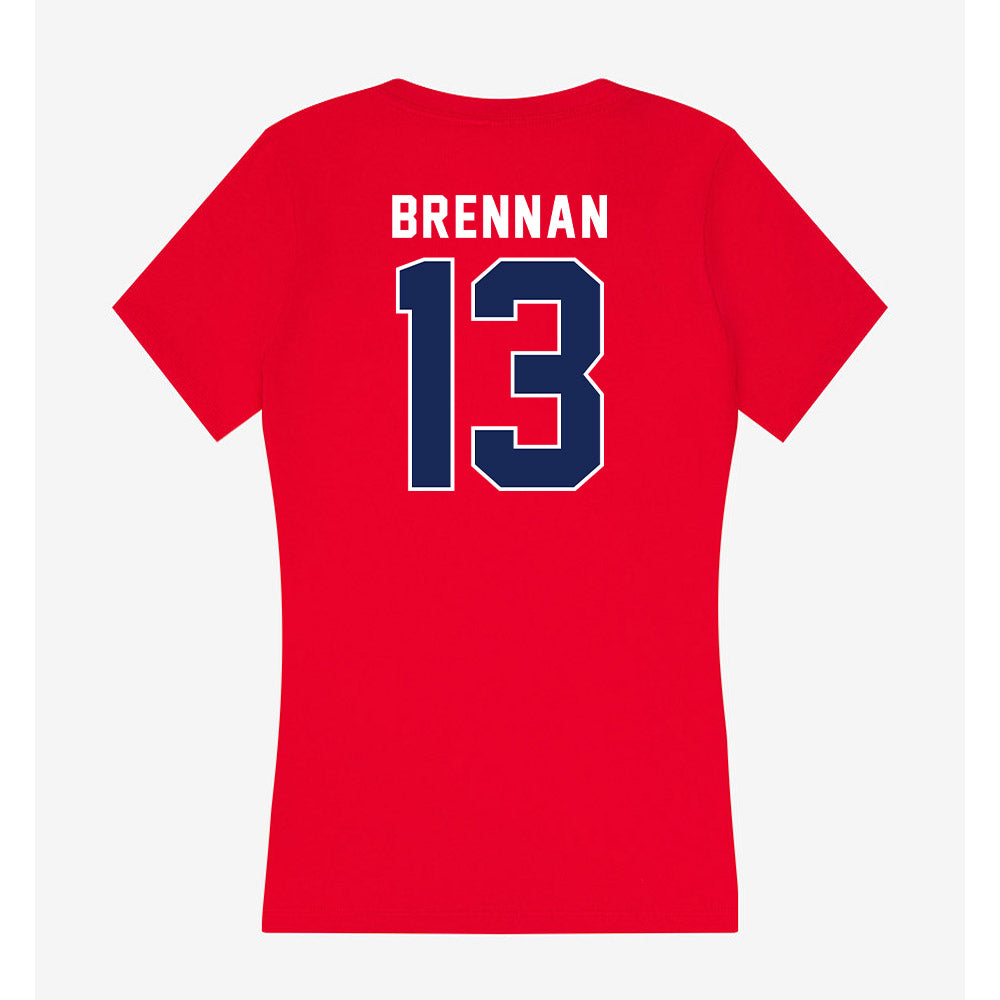 Arizona - NCAA Baseball : Cash Brennan - Women's V-Neck T-Shirt-1