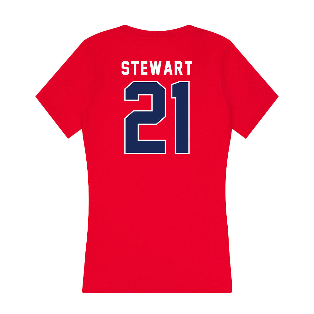  - NCAA Softball : Sydney Stewart - Women's V-Neck T-Shirt-1