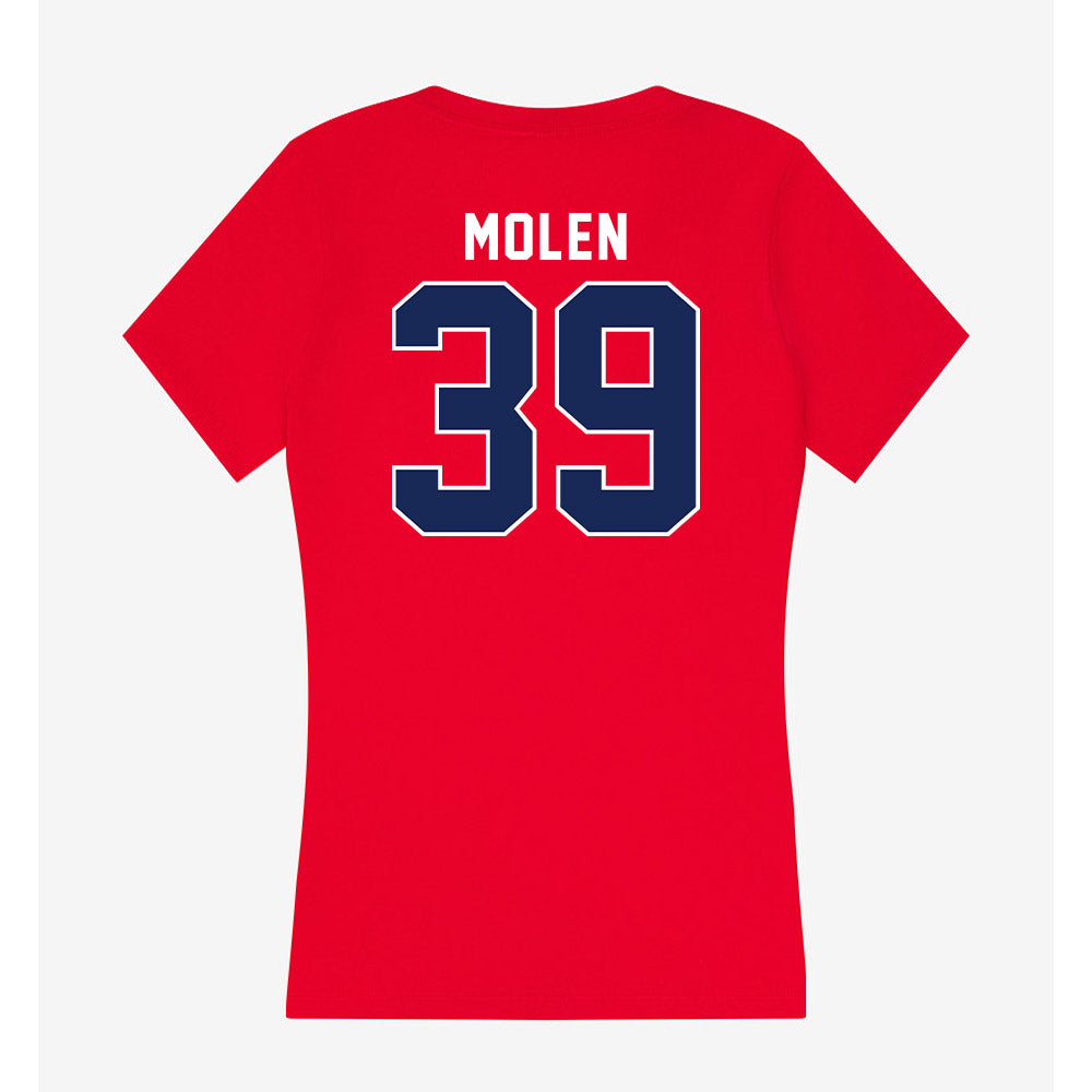 Arizona - NCAA Football : Broden Molen - Women's V-Neck T-Shirt-1