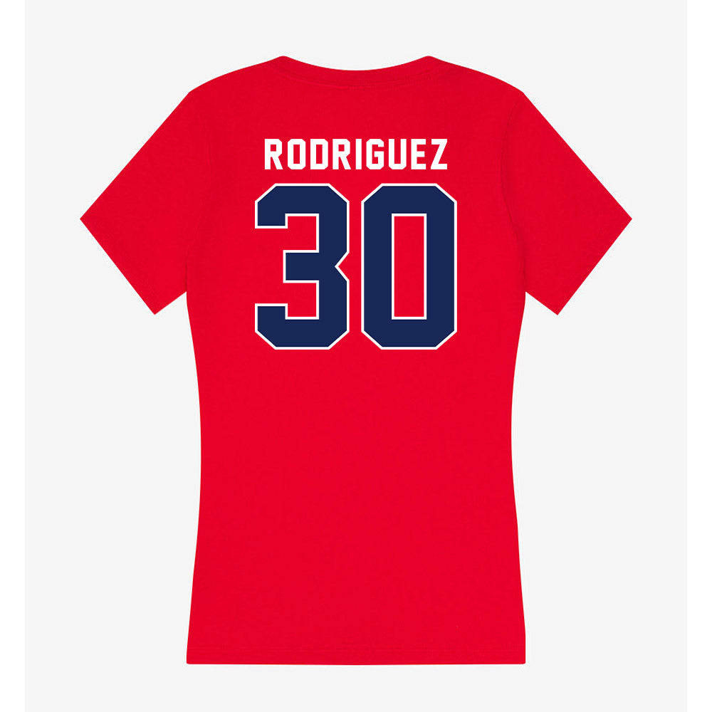 Arizona - NCAA Baseball : Dominic Rodriguez - Women's V-Neck T-Shirt-1