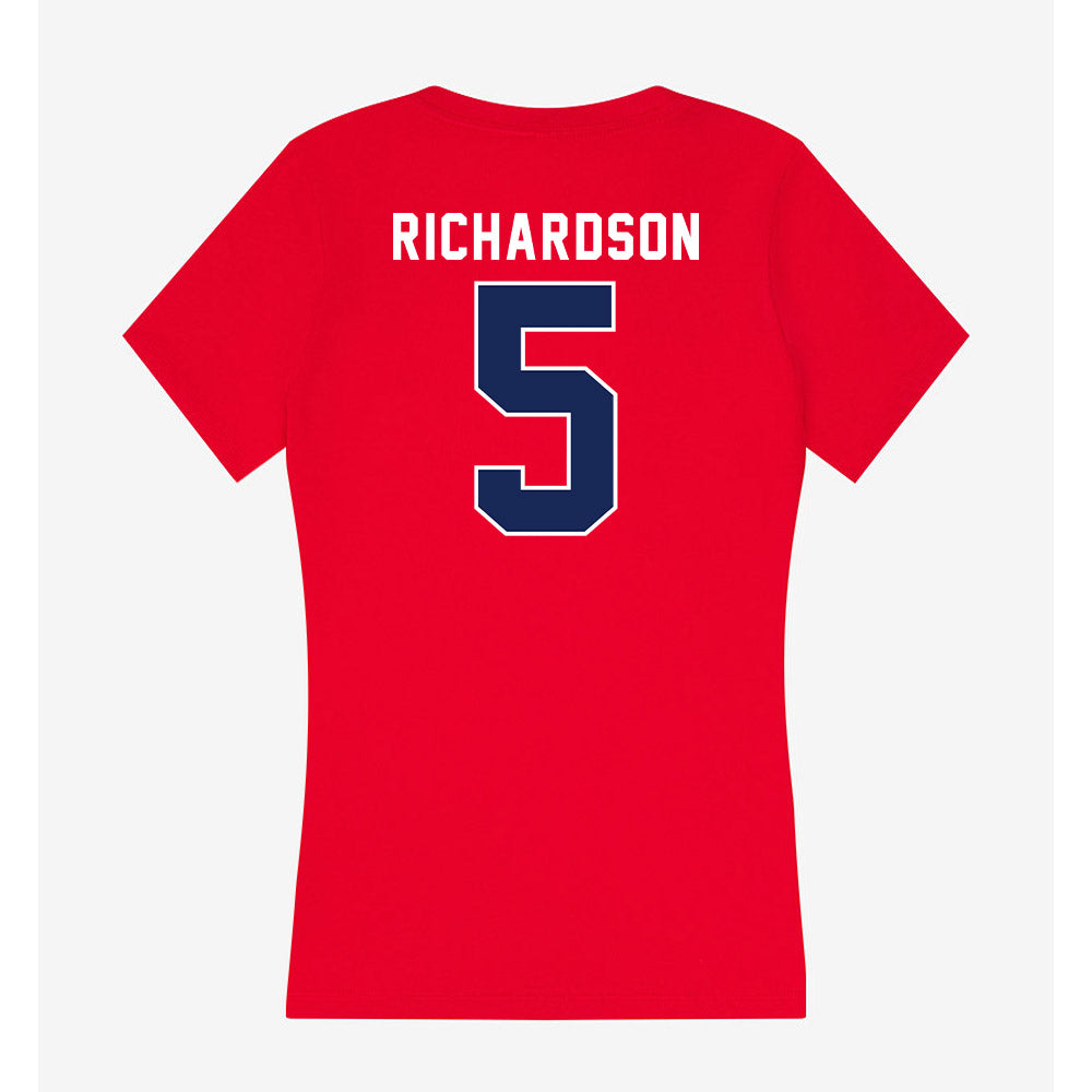 Arizona - NCAA Football : Giovanni Richardson - Women's V-Neck T-Shirt-1