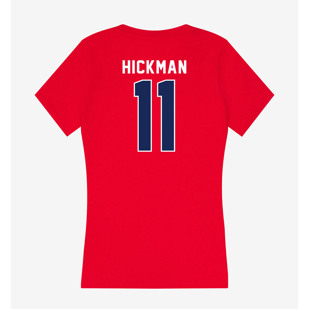 Arizona - NCAA Baseball : Benton Hickman - Women's V-Neck T-Shirt-1