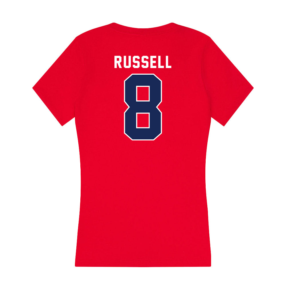 Arizona - NCAA Baseball : Mason Russell - Women's V-Neck T-Shirt-1