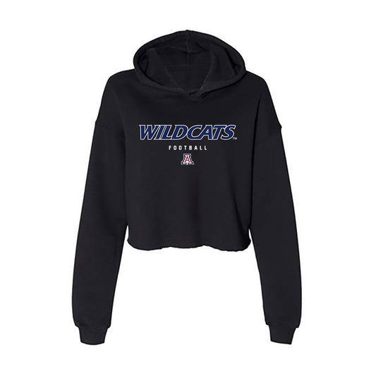 Arizona - NCAA Football : Caleb Smith - Women's Crop Fleece Hoodie-0