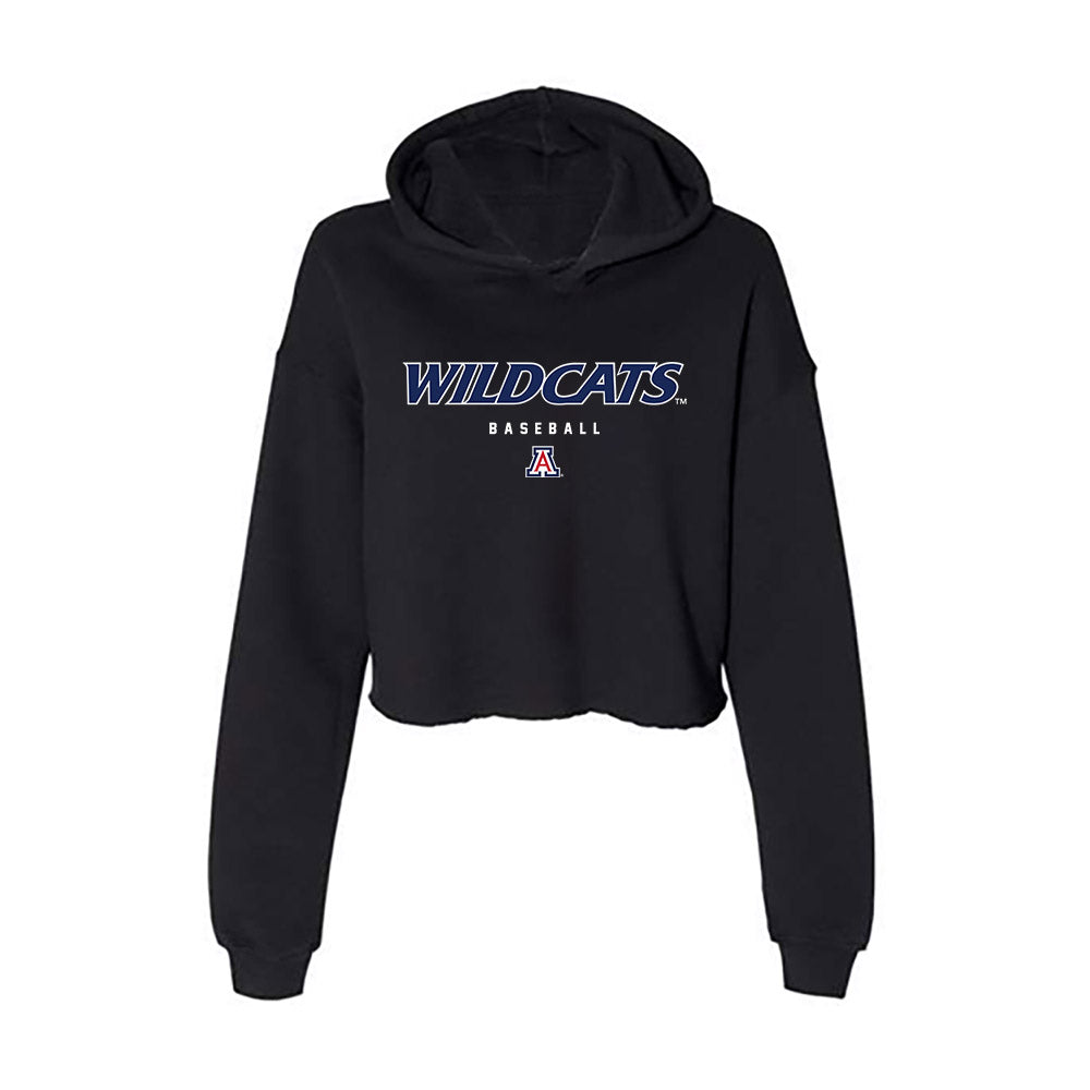 Arizona - NCAA Baseball : Cash Brennan - Women's Crop Fleece Hoodie-0