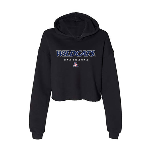 Arizona - NCAA Beach Volleyball : Tylee Shires - Women's Crop Fleece Hoodie-0